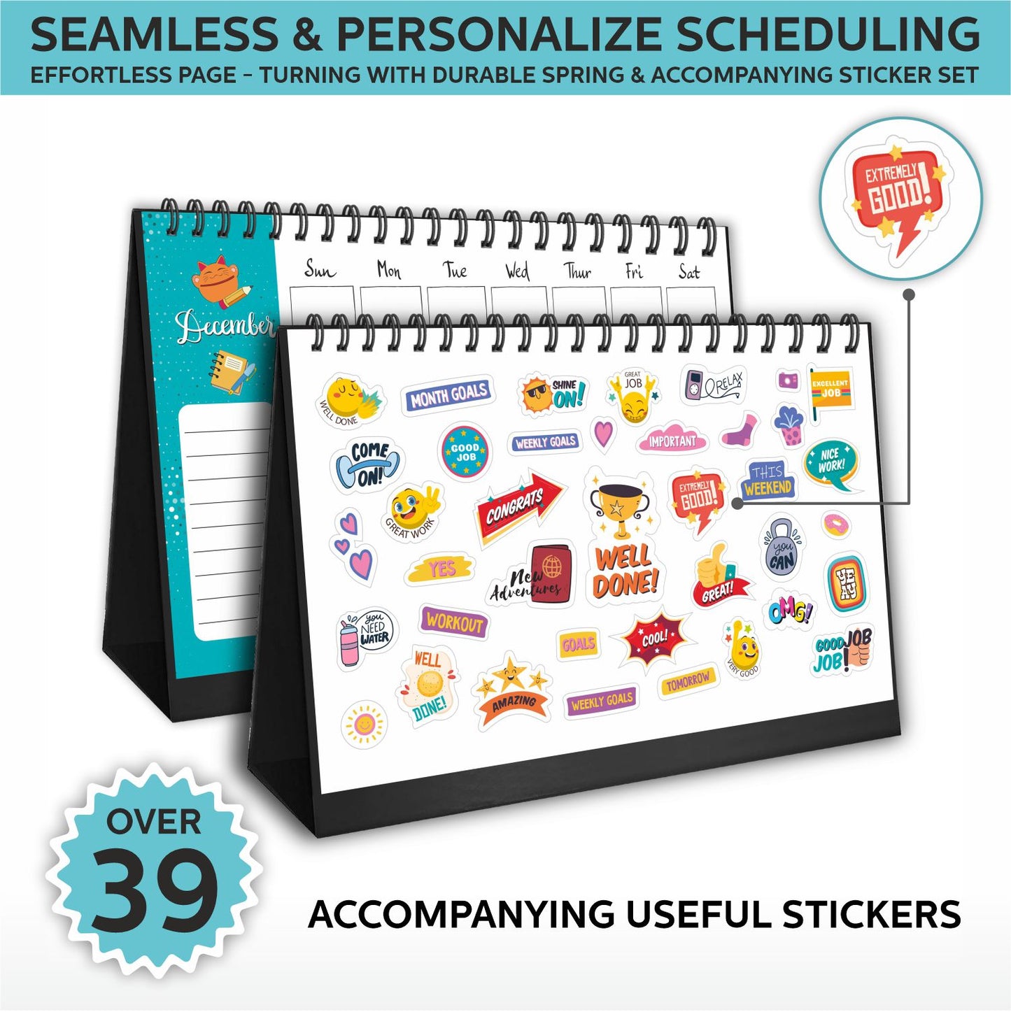 Desk Calendar 2025 Planner & Organizer