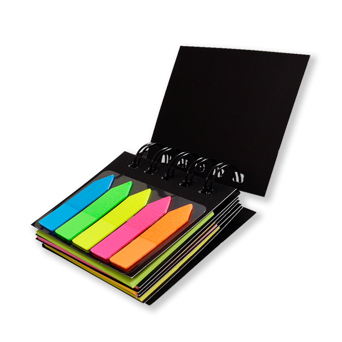 Sticky Notes Pad, Pocket-Size, Wirobound (2 x 3 Notes and Flags, 5 Colours)