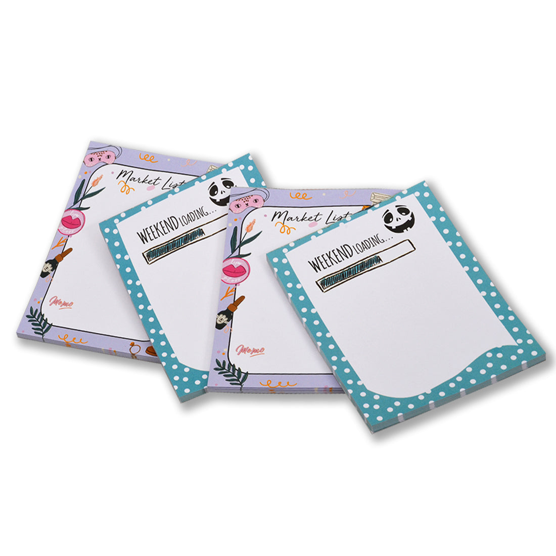 Notepad Weekly Planner Notepad with Daily Planner Agenda, Student Planner, Work Planner and Checklist Pad Set of 4