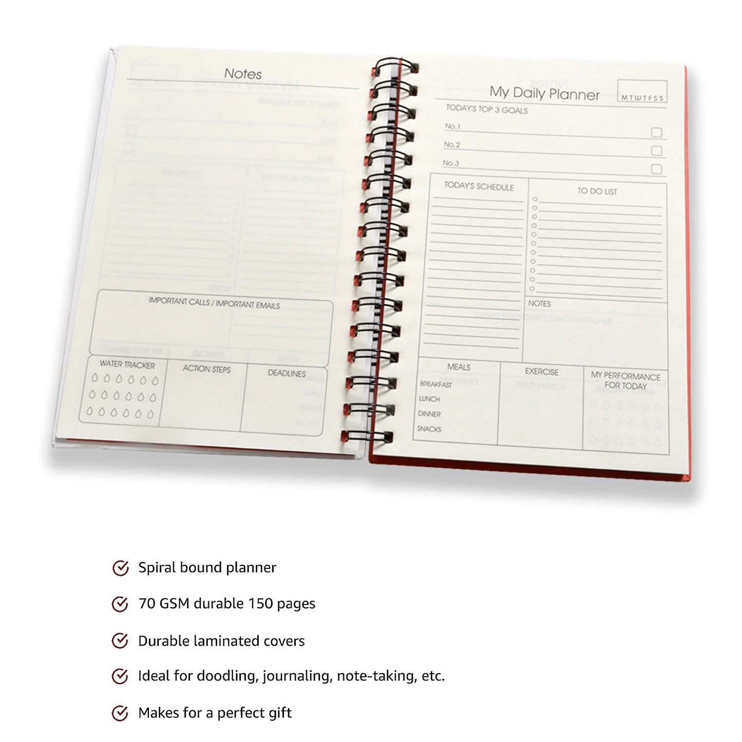 Daily Wiro Bound Planner Diary