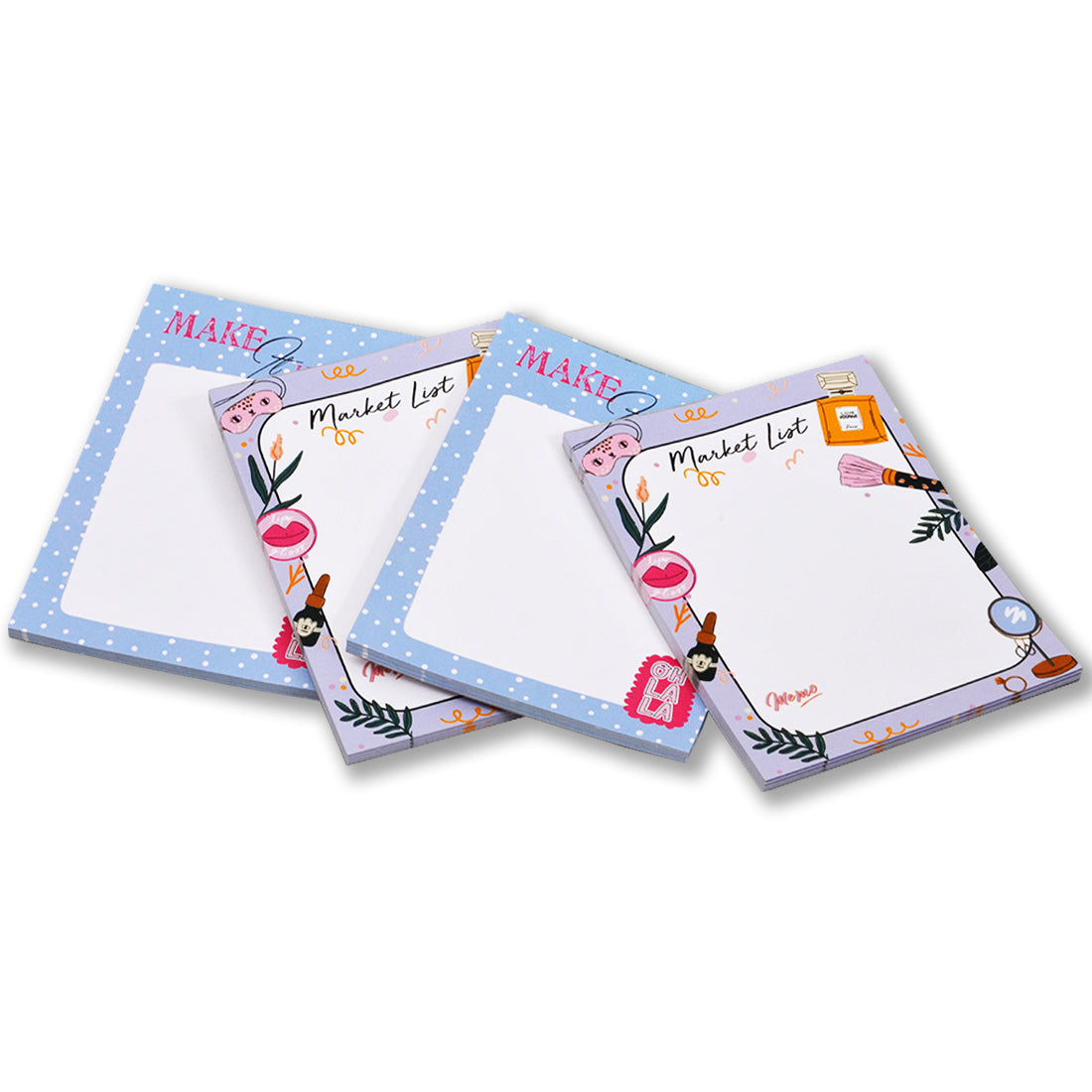 Weekly TO DO List Notepads, Checklist, Priority & Follow Up Gift for Men and Women Set of 4