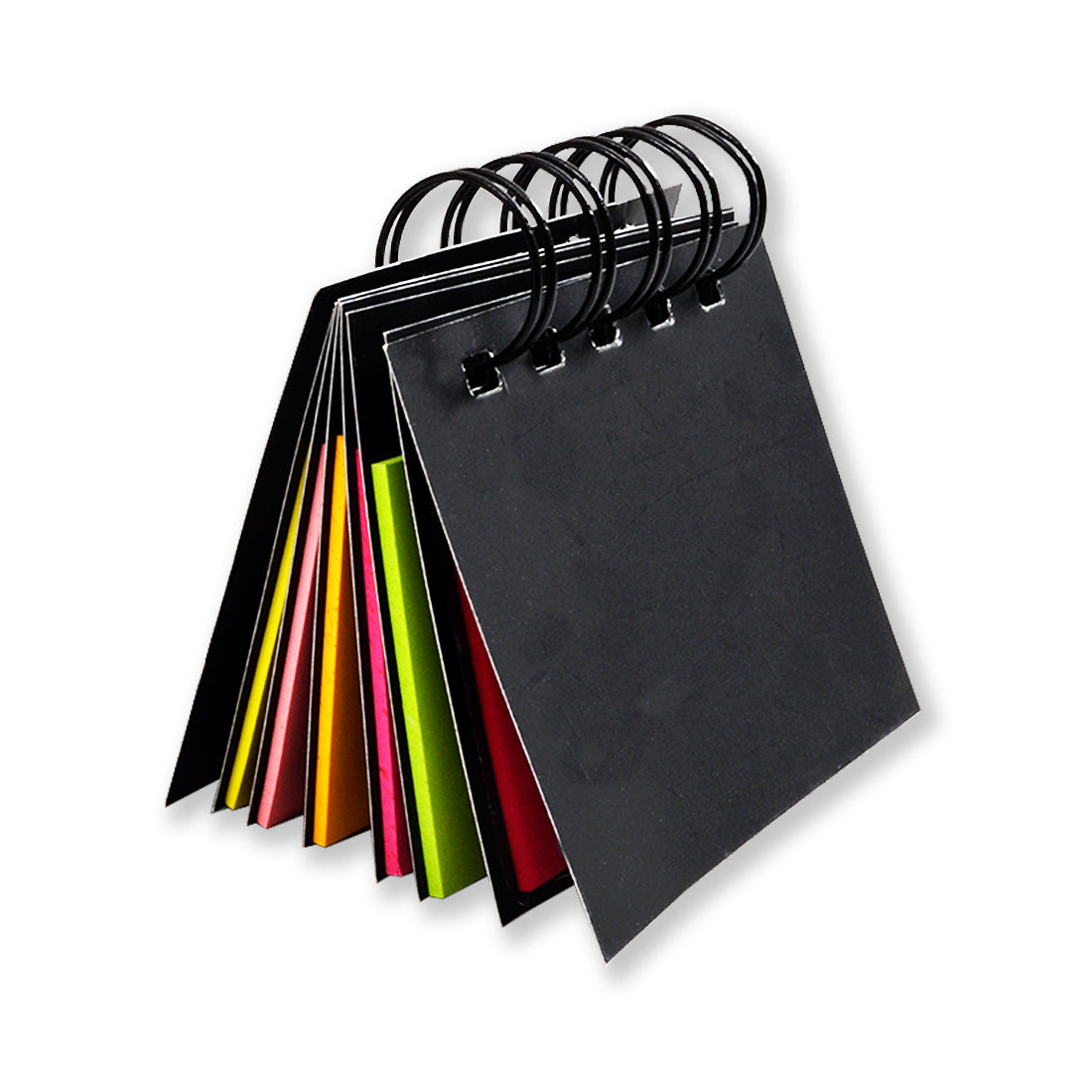 Sticky Notes Pad, Pocket-Size, Wirobound (2 x 3 Notes and Flags, 5 Colours)