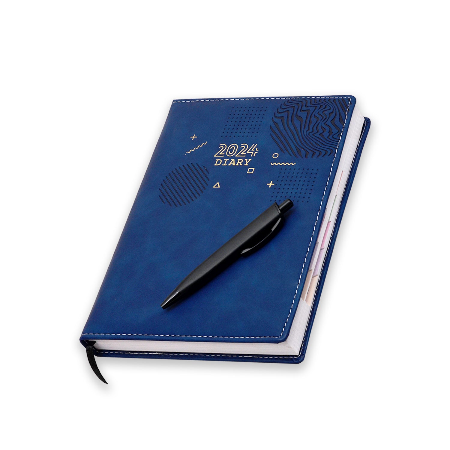 Blue 2024 Dated Planner; Guided Journal; Gratitude Journal with