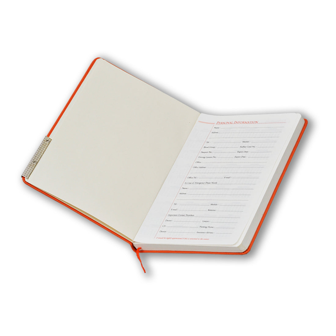 Orange A5 Notebook: Ruled | 90 GSM | 180 Pages