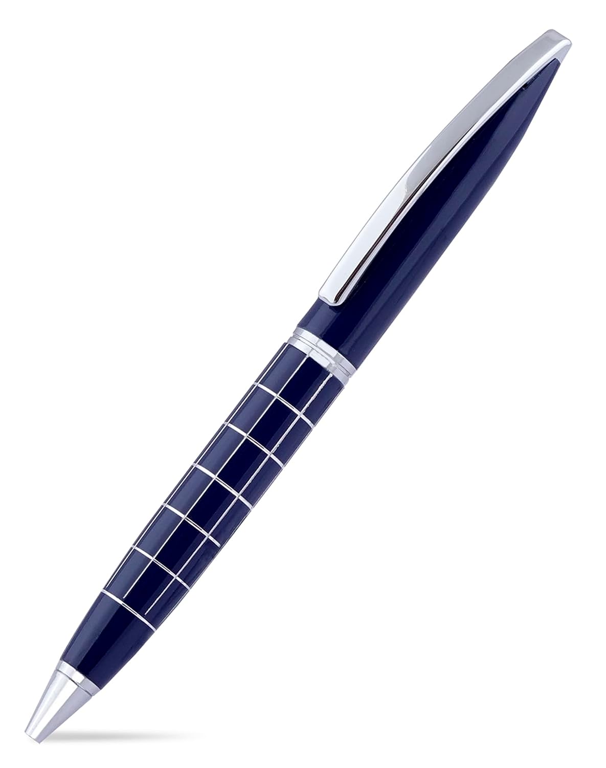 Premium Ballpoint Pen with Case for Office, Home and Gifting (Blue Body, Blue Ink)