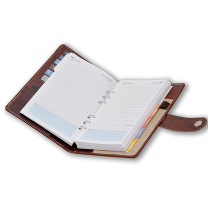 Brown Leather Corporate Diary Organizer 2024 Journal for Girls And Boys