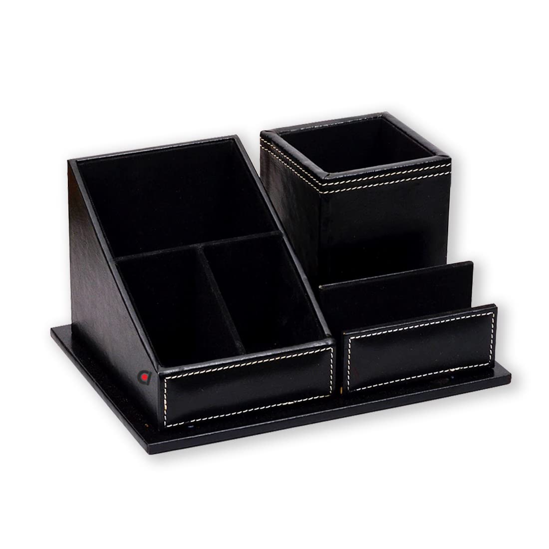 PU Leather Desktop Work, Office, Home Multi-Functional Storage Supplies/Pen, Pencil, Card, Mobile Notepad Holder