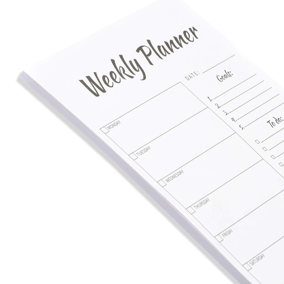 Weekly Planner | Goal Planner | to DO List Gift for Students & Teachers Pack of 2 Note Pads