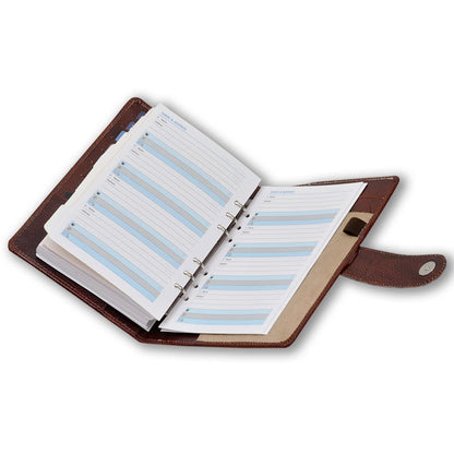 Brown Leather Corporate Diary Organizer 2024 Journal for Girls And Boys