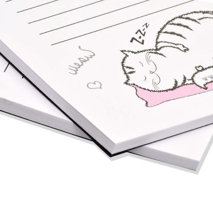 To DO List Notepad| Easy Tear Off Meow PAD for Shopping Lists, Reminders, APPOINTMENTS & Notes 5.5 * 8.5 INCHES| 50 Sheets Each (Set of 2 MEMO Pads)