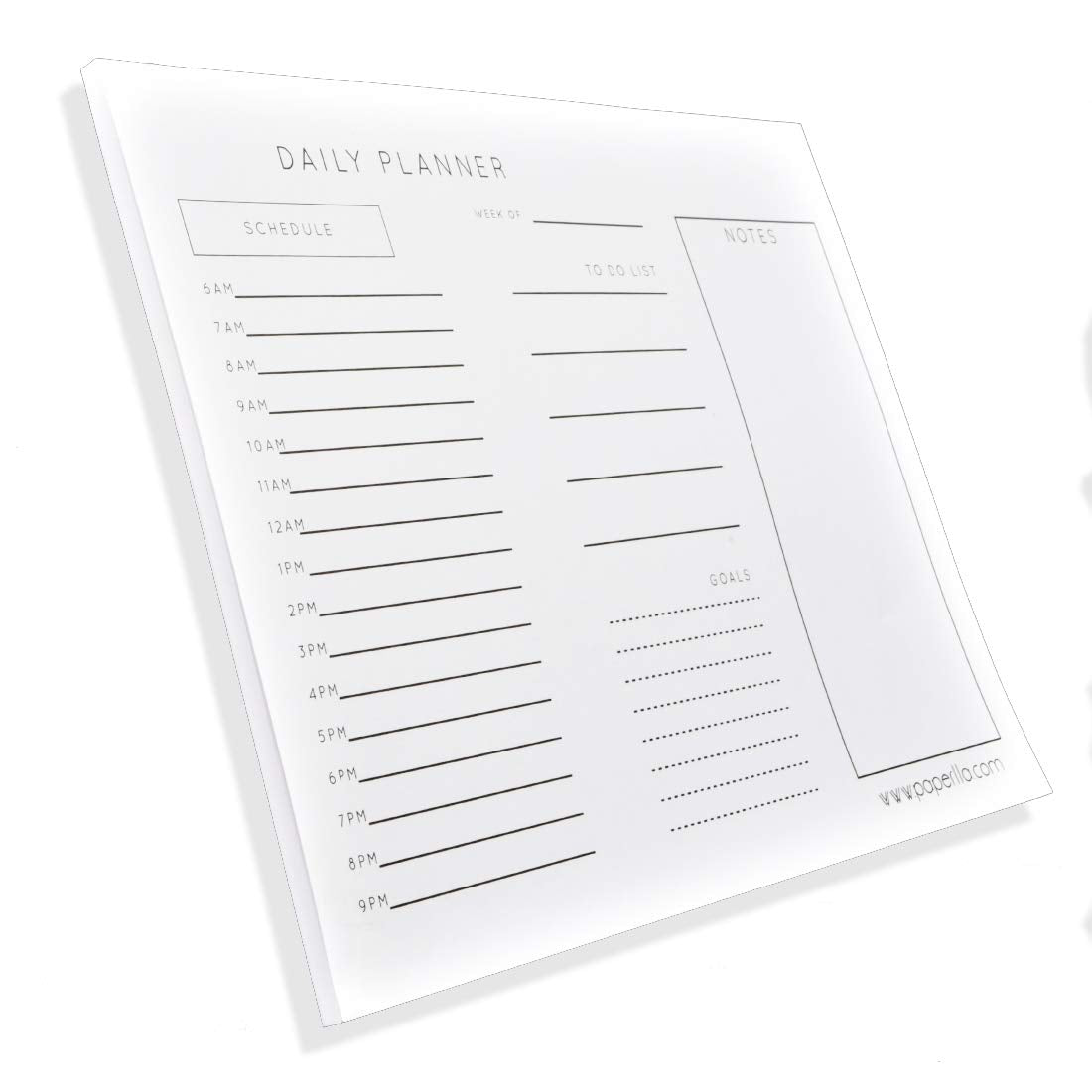 Daily Planner A4 Notepad/Elegant Writing Pad Goal Schedule to Do List Notes Diary Work Home Office Going Men and Women