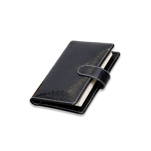 Black Pocket Diary | A Must Have Stylish Appointment Planner | Undated Ruled Organizer with Card Holder | Money Pocket | Pen Gift For Girls And Boys