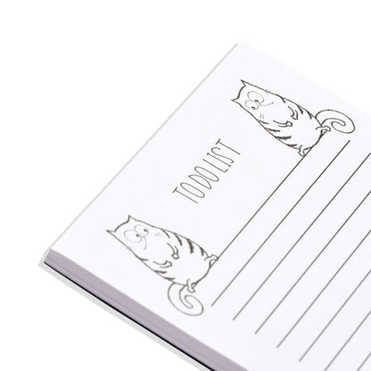 To DO List Notepad| Easy Tear Off Meow PAD for Shopping Lists, Reminders, APPOINTMENTS & Notes 5.5 * 8.5 INCHES| 50 Sheets Each (Set of 2 MEMO Pads)