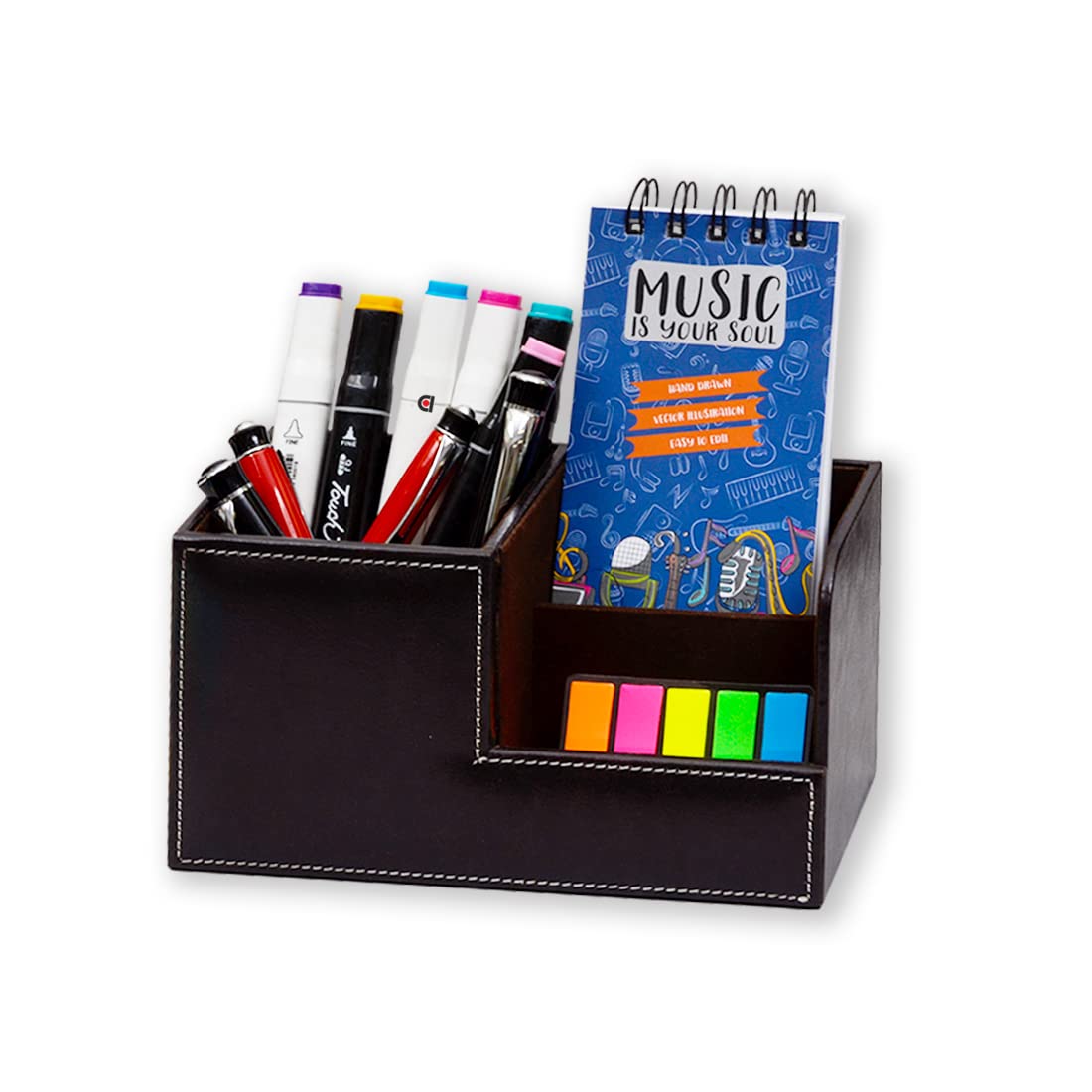 Leather Office Stationery Organizer