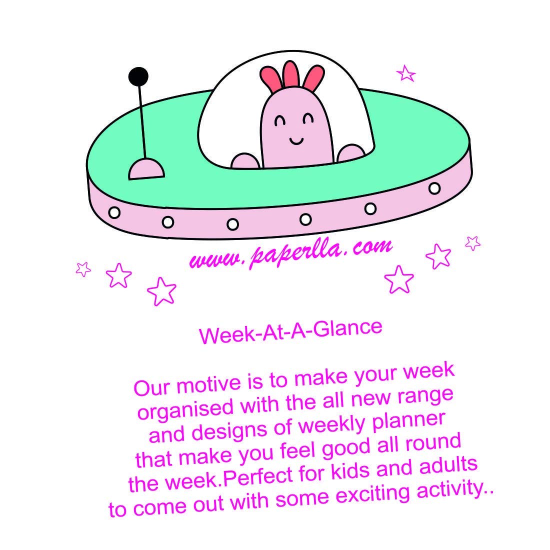 My Week Planner Writing Pad/Little Explorer Space Fun Activity Notepad for Daily, Weekly to Do List