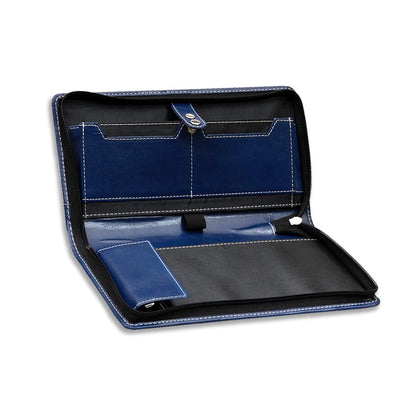Blue Office Documents / Cheque Book Holder Organizer / Passport / Office Stationery Items holders for men and women.