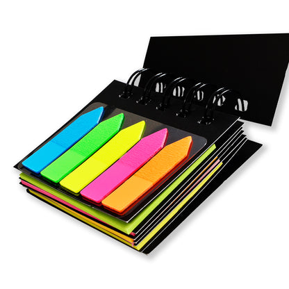 Sticky Notes Pad, Pocket-Size, Wirobound (2 x 3 Notes and Flags, 5 Colours)