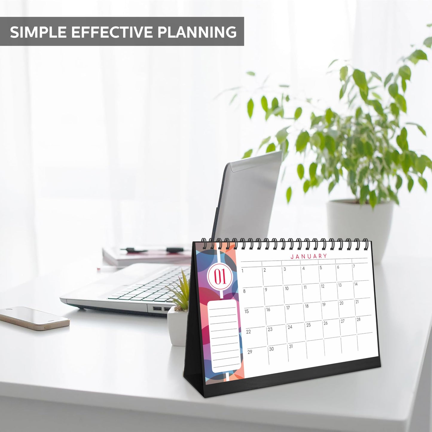 Desk Undated Calendar 2025