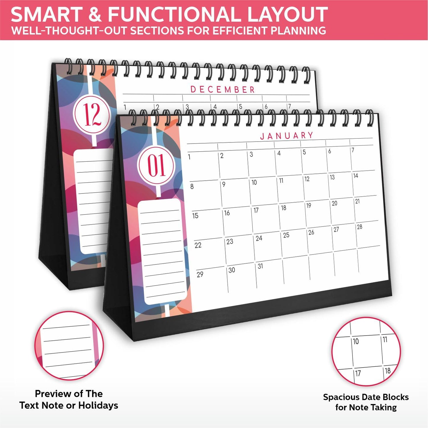 Desk Undated Calendar 2025