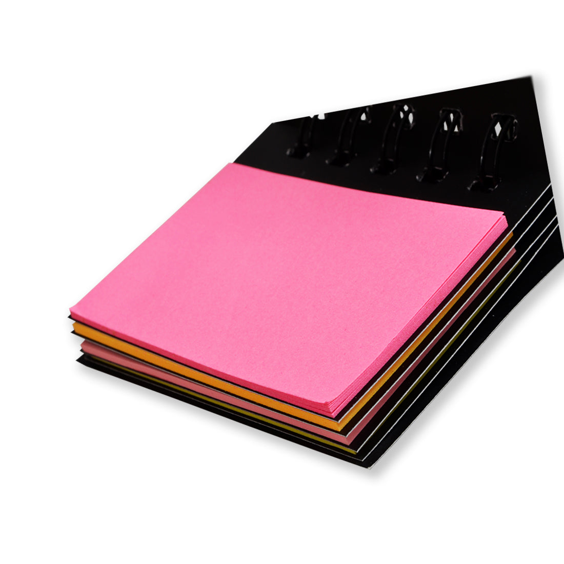 Sticky Notes Pad, Pocket-Size, Wirobound (2 x 3 Notes and Flags, 5 Colours)