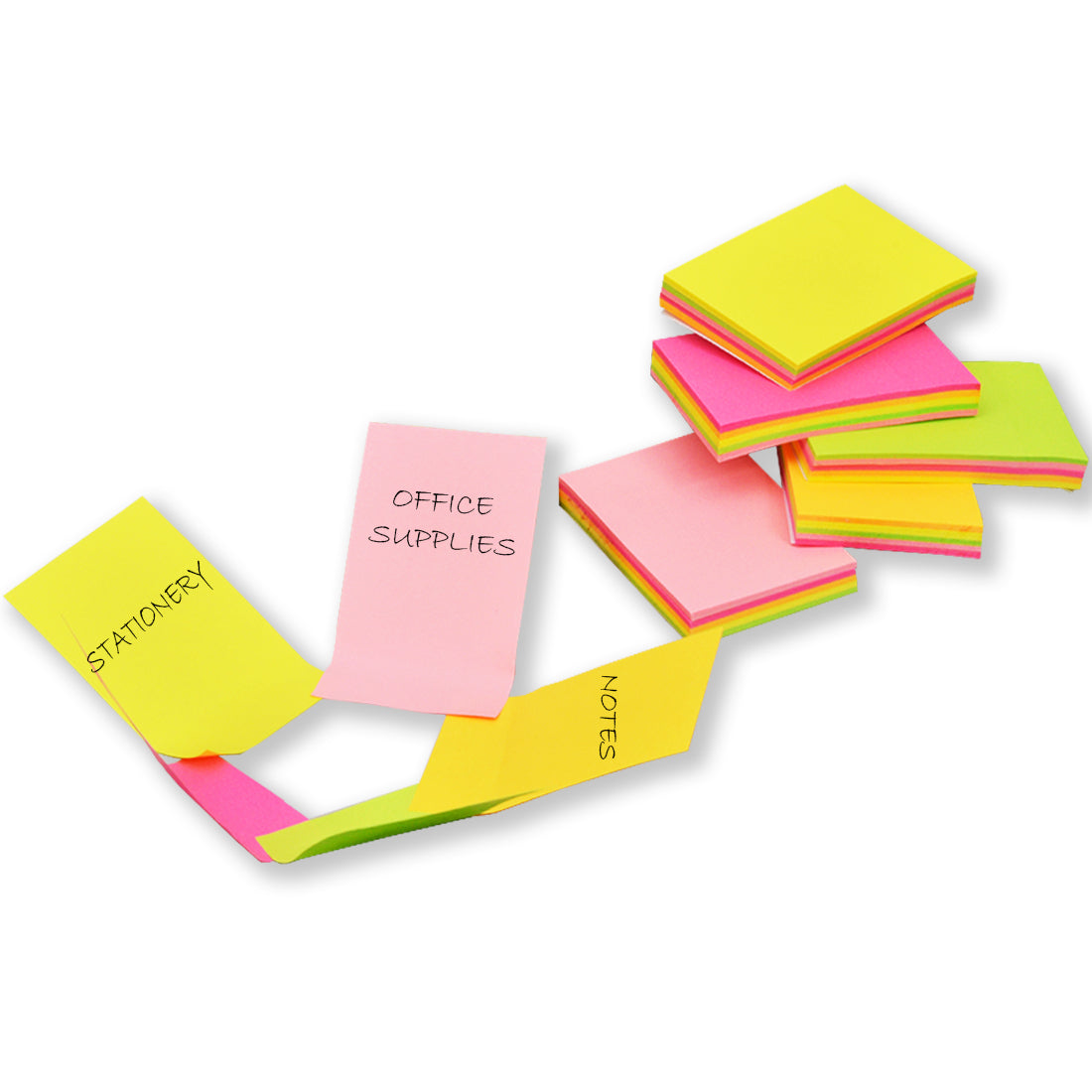 Sticky Notes Pad, Pocket-Size (2 x 3 Notes, 500 Sheets, Assorted Colours)