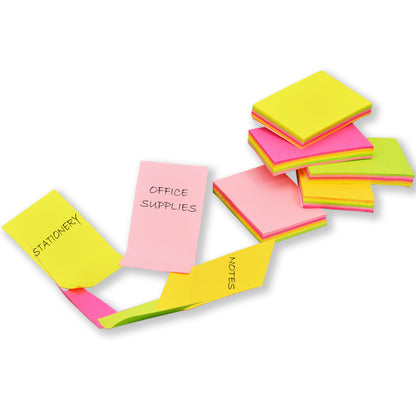 Sticky Notes Pad, Pocket-Size (2 x 3 Notes, 500 Sheets, Assorted Colours)