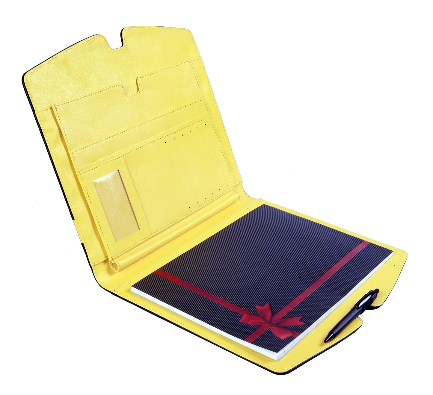 Black With Yellow Stripe DOCUMENT HOLDER FILE FOLDER A4 FOR OFFICE Going Men & Women