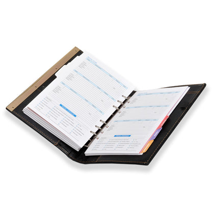 Black Business Planner/Executive Faux Leather, New Year 2024 Diary