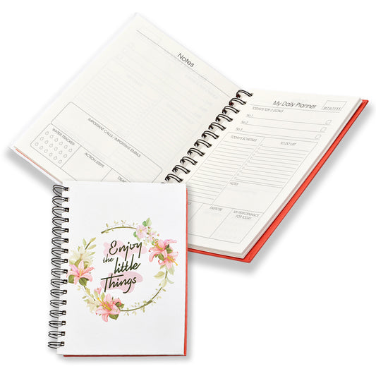 DAILY Wiro Bound Planner | Hardbound Diary | Daily Planner Diary with 150 pages