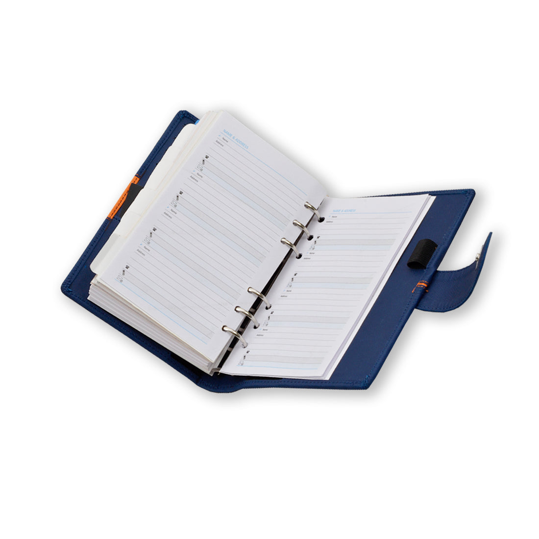 Blue Faux Leather Daily Diary 2026 for Ofiice Going Men And Women