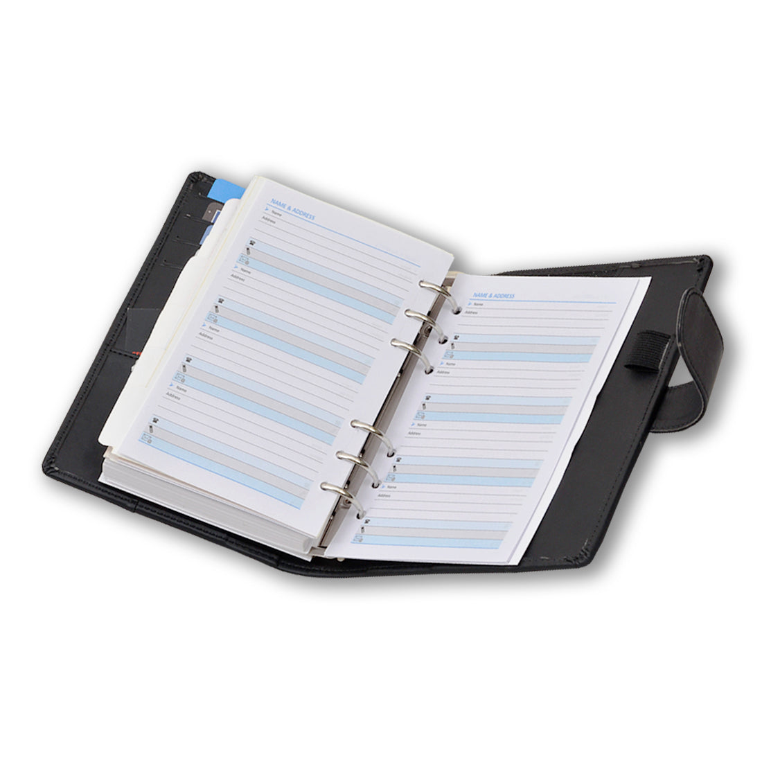 Buy Black Stylish Faux Leather Daily Diary 2023, Chequebook Holder