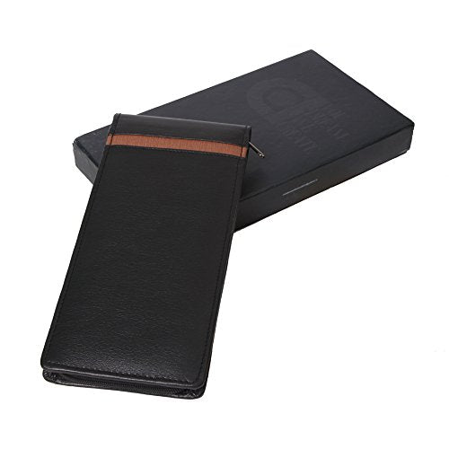 Ethinic Black and Brown Cheque Book Holder/ Leatherite Folder