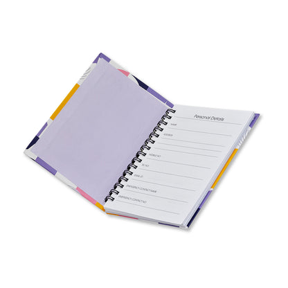Daily Planner Undated with to-Do-List, Notes, Meals, Appointment Planner Book with Hard Cover and Twin Wire Binding