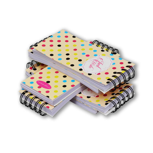 Designer Pocket Size Daily Notepad | Writing Pad | Unruled Pages | Tear off Sheets | Set of 6.