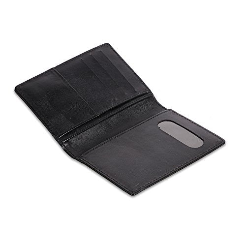 Faux Leather Multiple Passport Cover Holder Pouch / Passport Document Folder for Men (New Black)