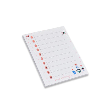 Writing Pad Undated Planner, Daily Agenda, Focus, and to Do List Notepad with Daily Checklist - Set of 6 Pads