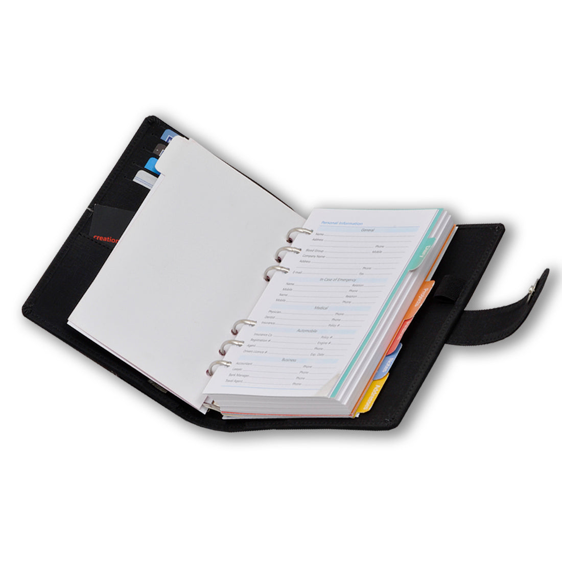 Buy Black Faux Leather Executive Diary Organizer For Office, Memo Pads Online