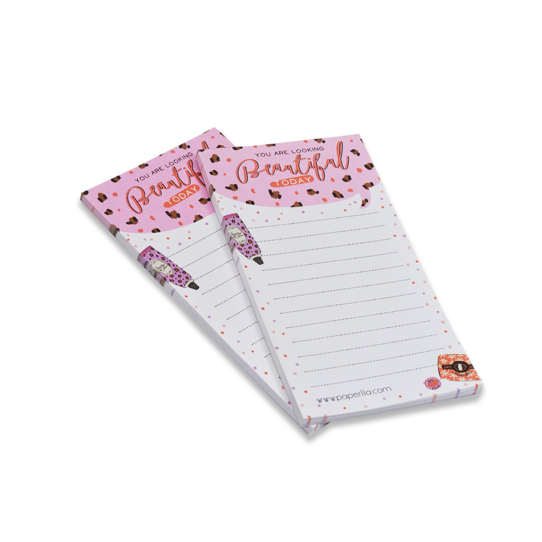 Paperlla Daily to Do List Notepad | Funny Tear Off pad | Memo pad Set of 4