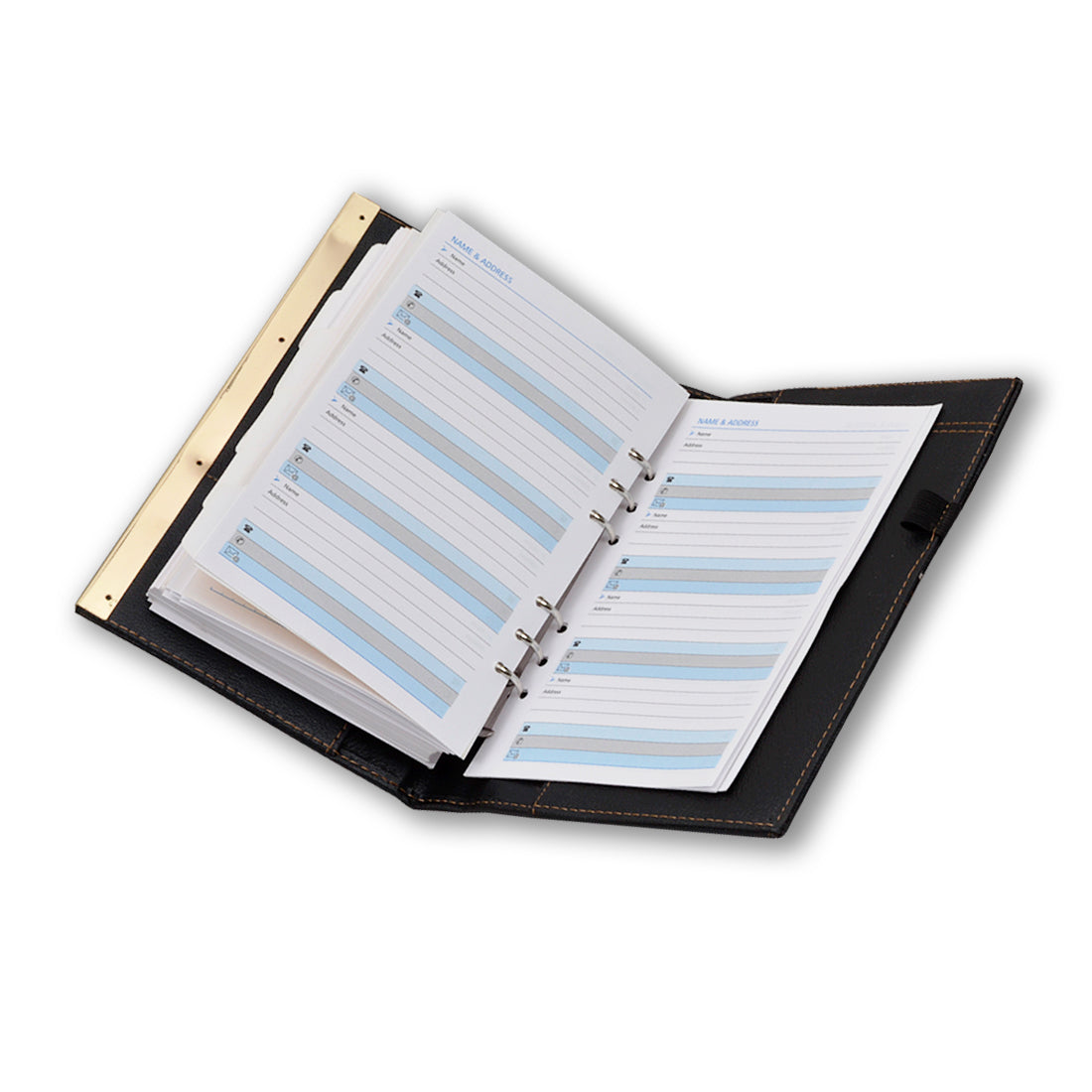 Buy Black Elegant Faux Leather Diary Organizer 2023, Leather Passport Wallet Online