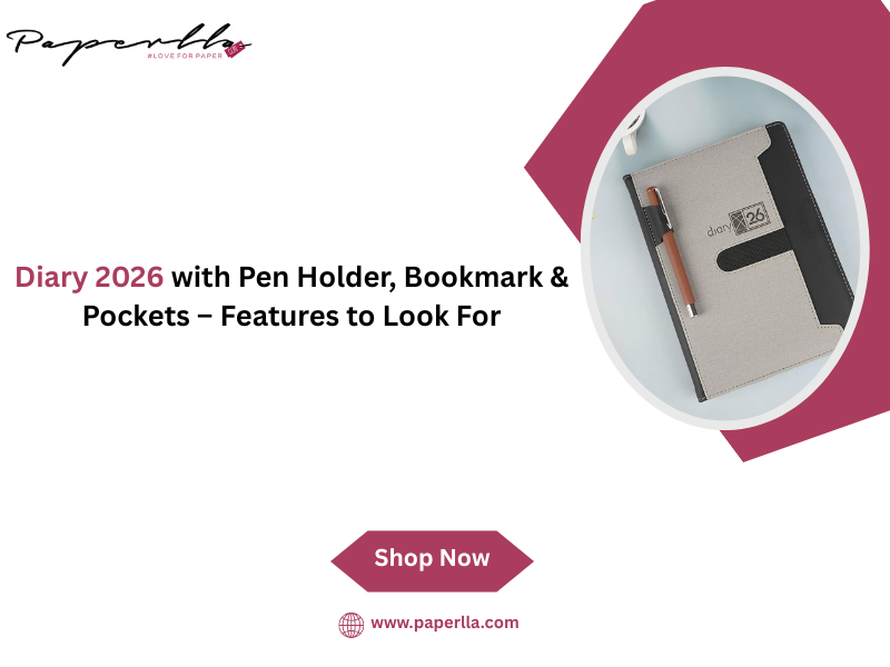 Diary 2026 with Pen Holder, Bookmark & Pockets – Features to Look For