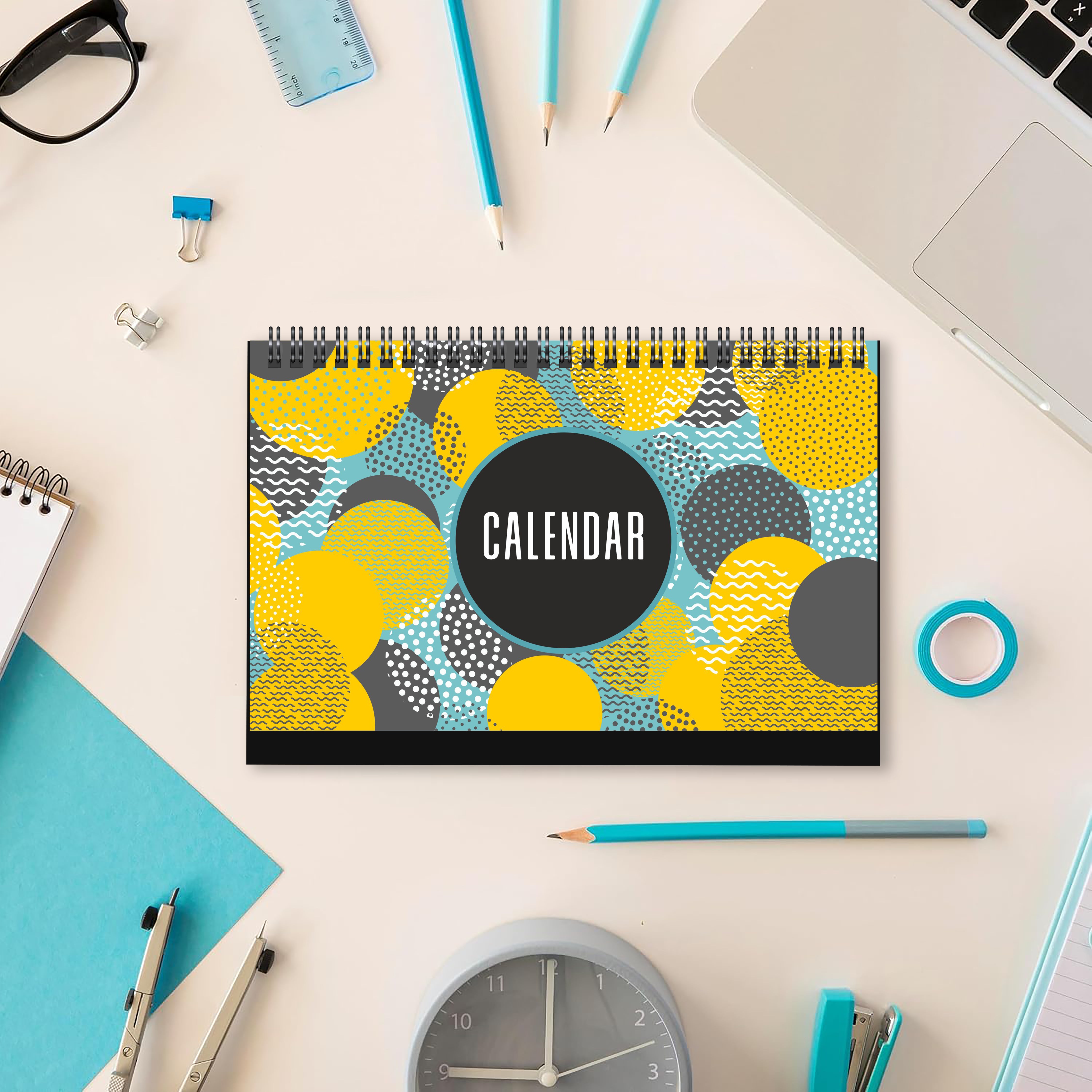 Undated Desk Calendar 2025 Planner