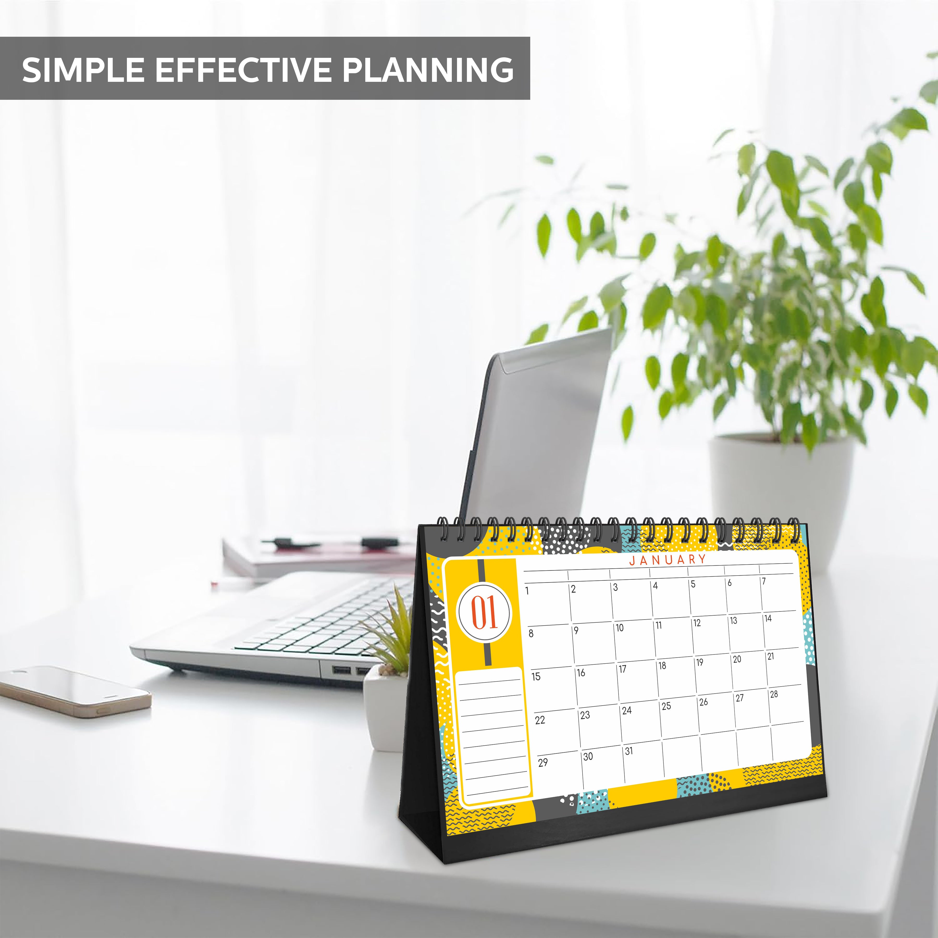 Undated Desk Calendar 2025 Planner