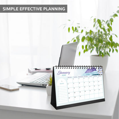 2026 Table Calendar | Desk Calendar for Office & Home | 12-Month Planner from January to December 2026 | Premium 300 GSM Paper | 5" x 8.25" Compact Desktop Calendar