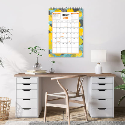 Dated 2026 Wall Calendar Perfect Large Modern Calendar Planning for Easy Organizing 12 x17 inch 12 Sheet