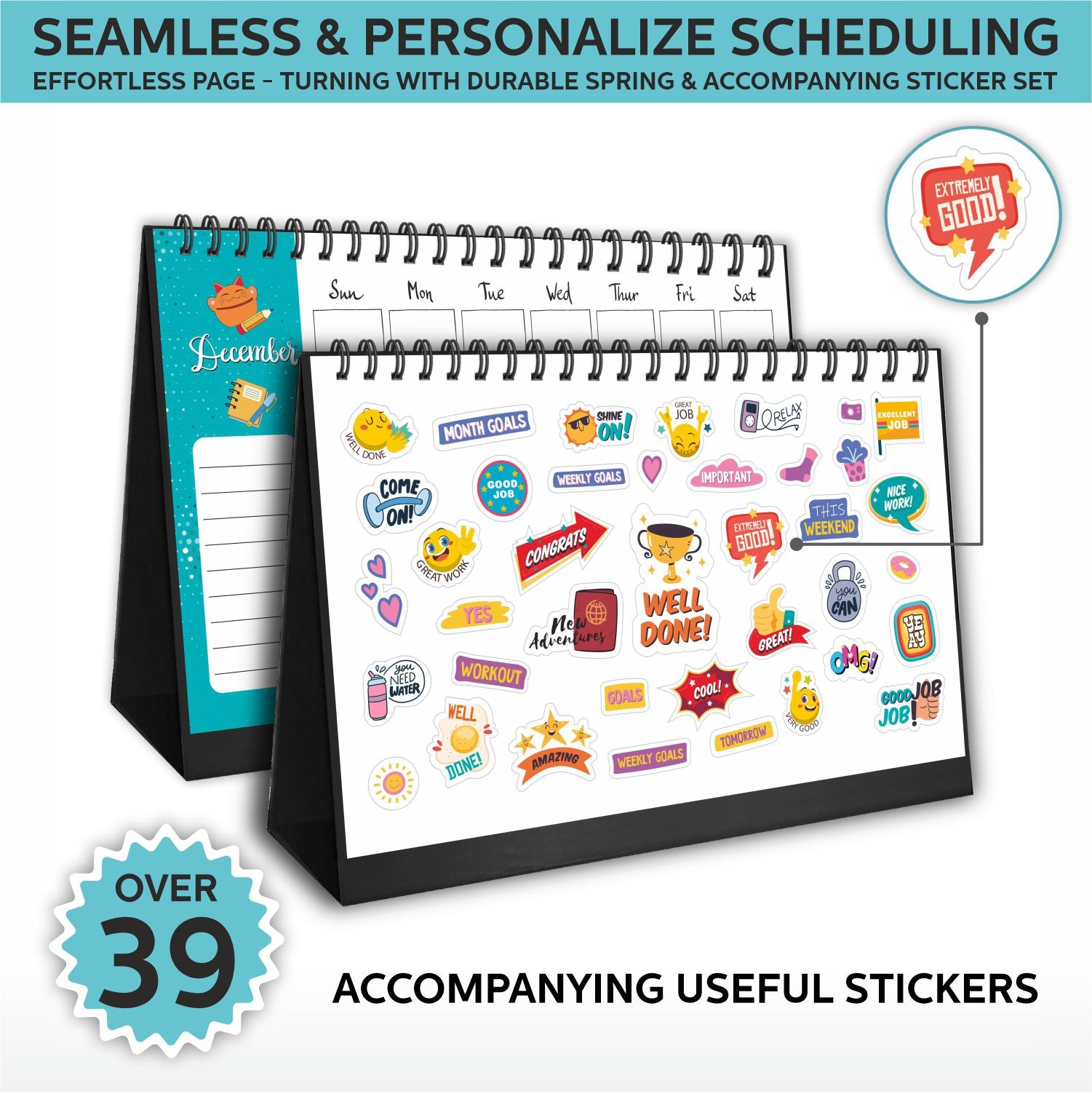 Desk Calendar 2025 Planner & Organizer