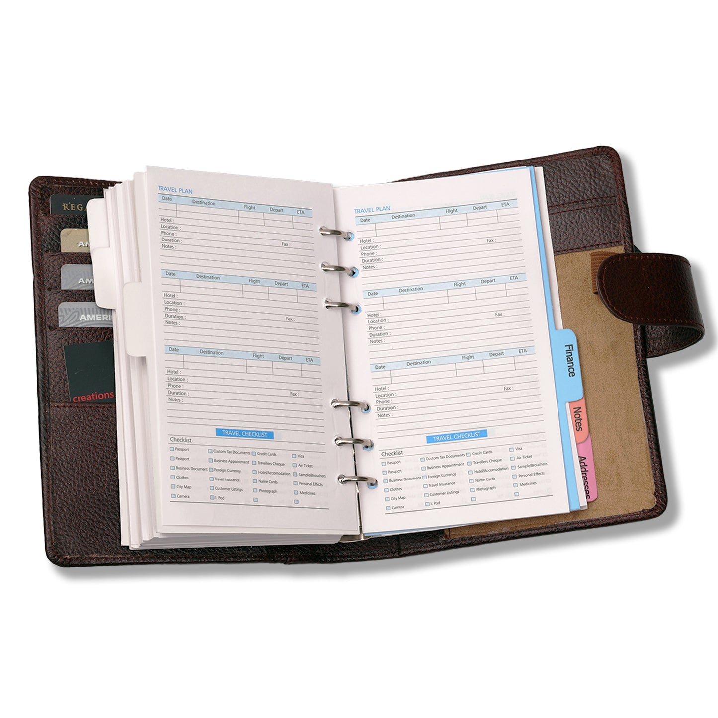 Leather Diary Organizer