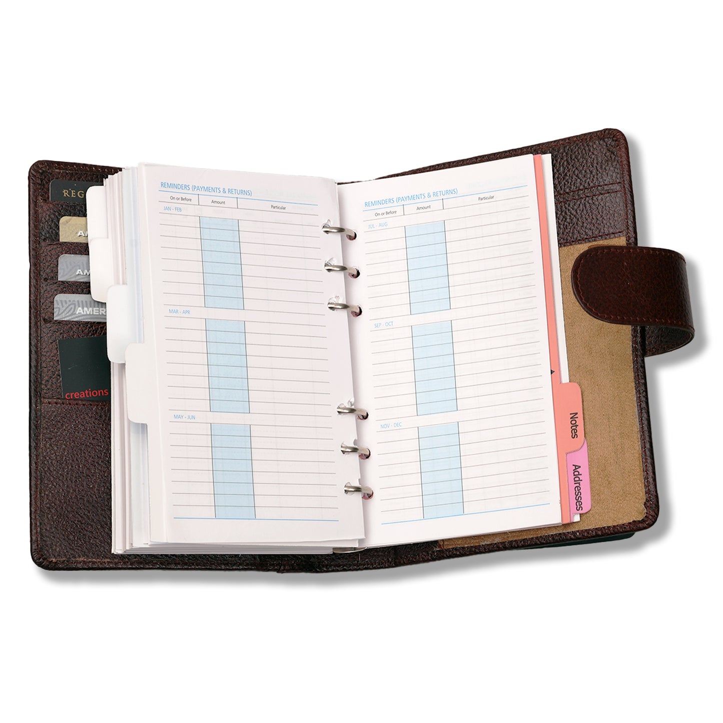 Leather Diary Organizer