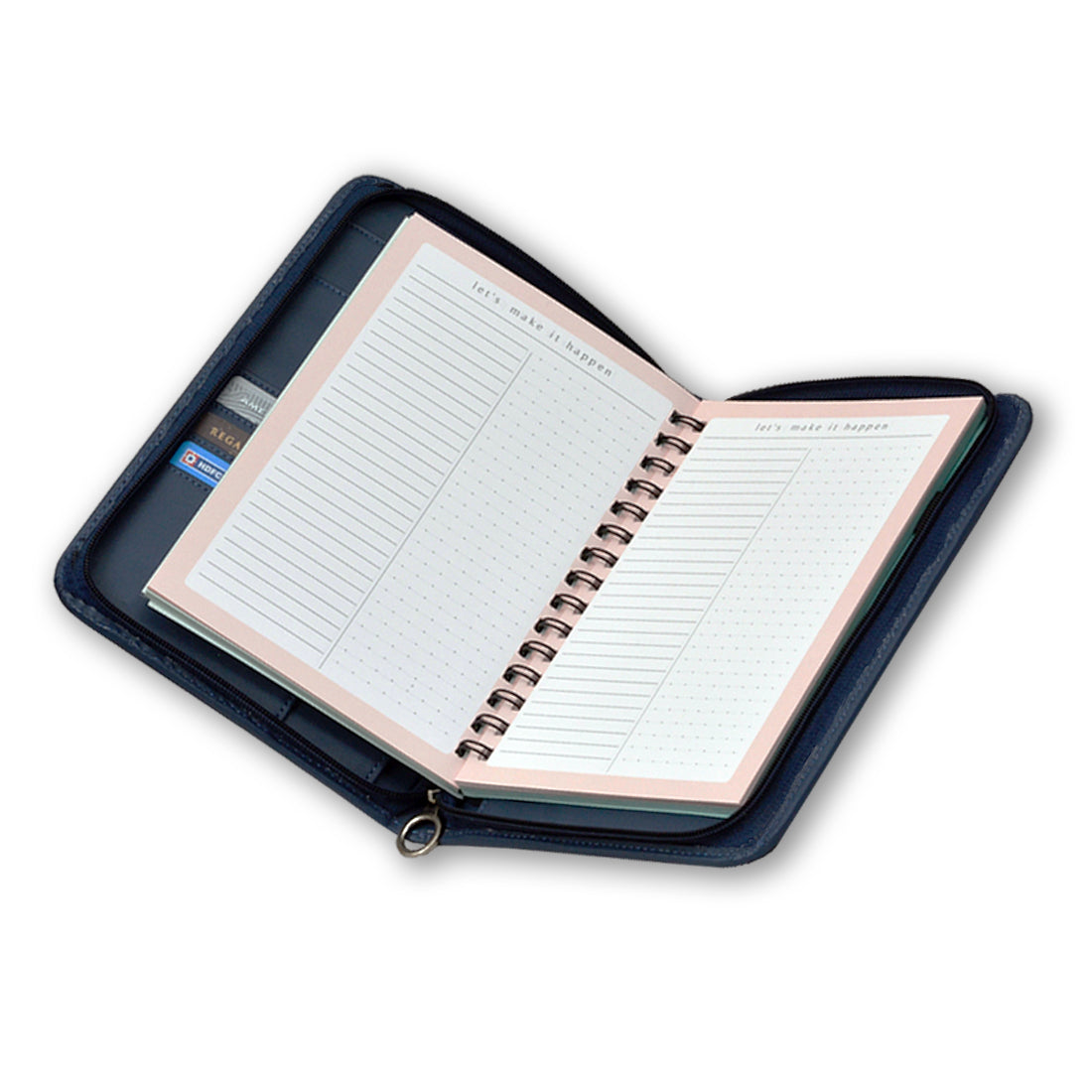 Executive Blue Corporate Undated business diary / Organizer Planner Set with To - Do - List