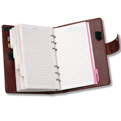 Brown Executive Faux Leather Diary 2025 for Office Going Men And Women with Pen