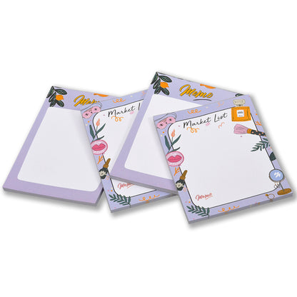 Daily Planner Notepad - Undated Daily Timed to-Do List Pad for Priorities, Meal Planner, Daily Tasks Set of 4 Pads.